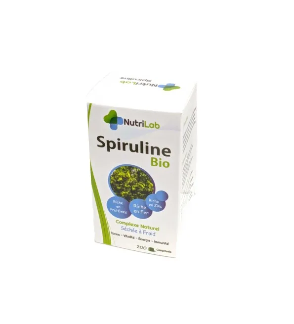 NutriLab Spiruline Bio 200 Comprimés