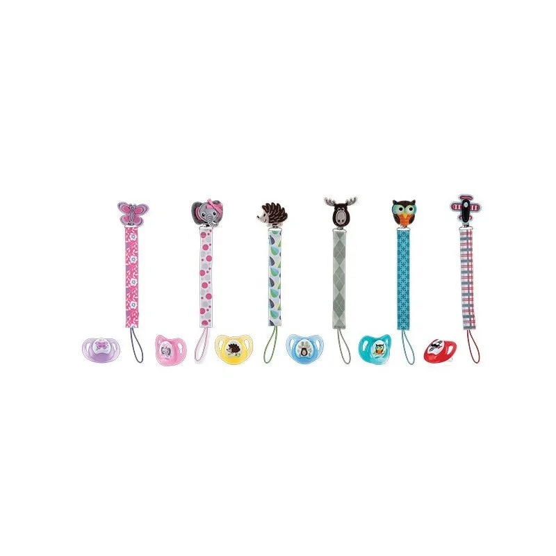 Nûby Sucette confort avec attache-sucette correspondant – 0-6m - ID5890SOSN
