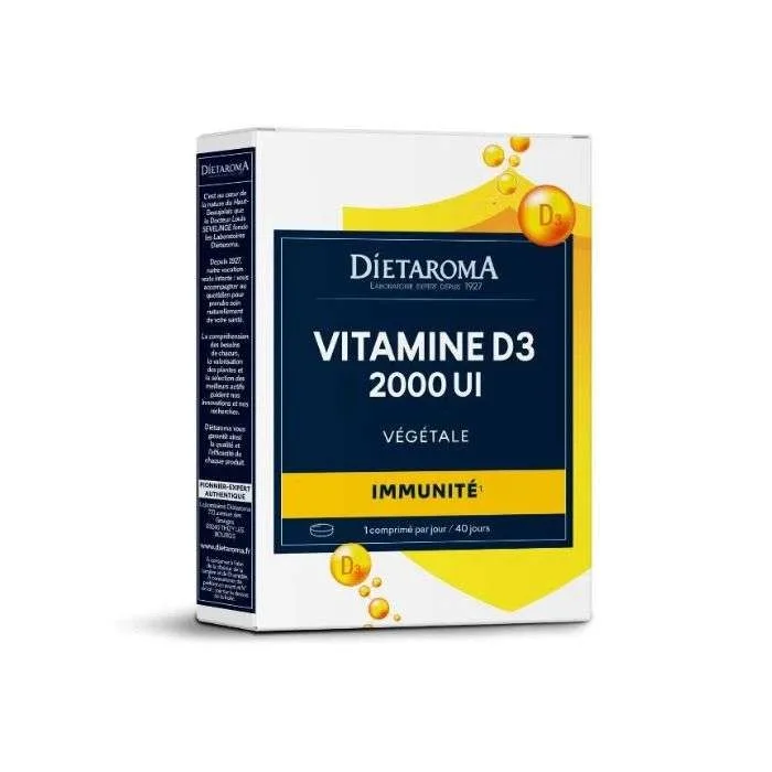 Dietaroma Vitamine D3 2000UI Vegetale 40comprimes