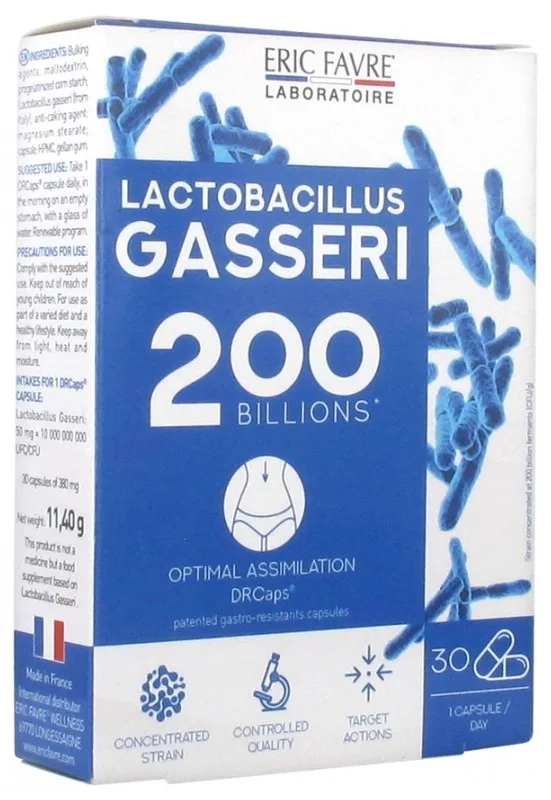 Eric Favre Lactobacillus Gasseri Boite 30 gélules