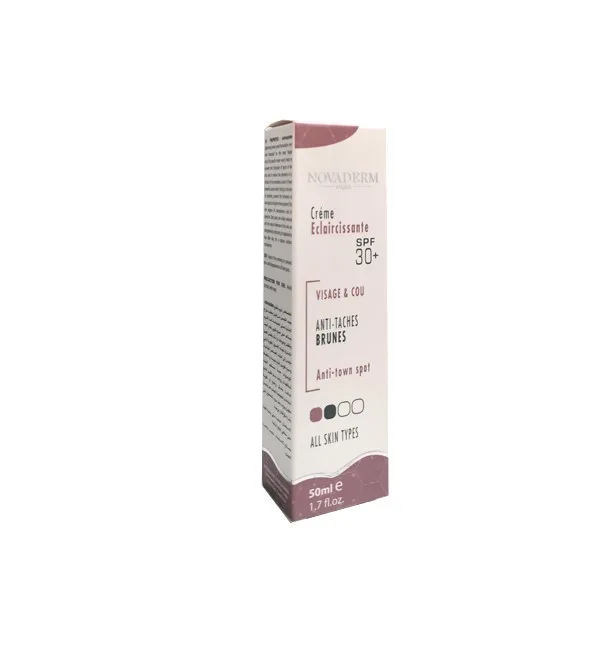 Novaderm Creme Eclaircissante spf30+ 50 ml
