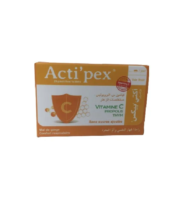 Acti’pex Vitamine C propolis 20 pastilles