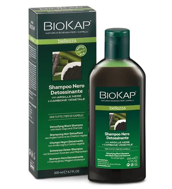 Biokap Shampoing noir detoxifiant Belleza 200 ml