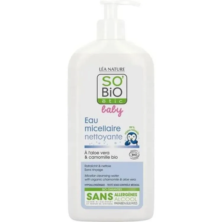 SO'BiO Baby Eau Micellaire Nettoyante 500 ml