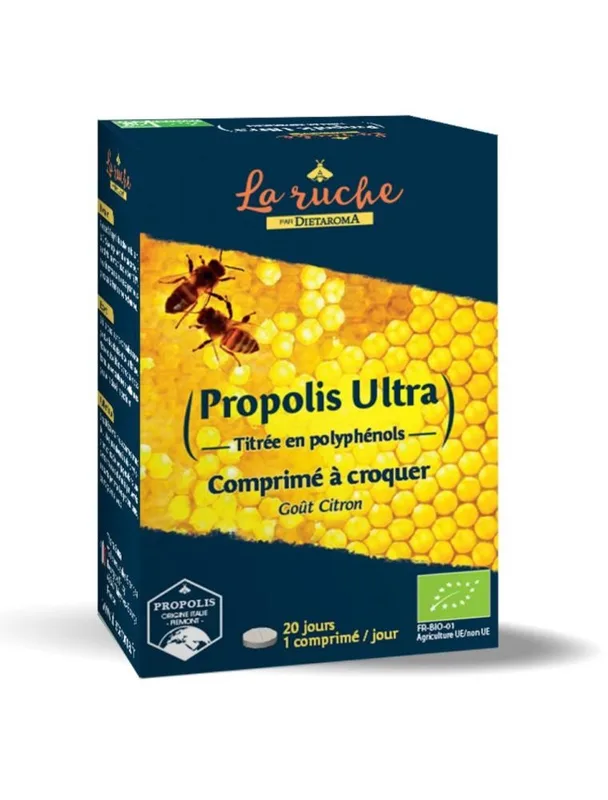 Dietaroma Propolis BIO Immunité 20 Comprimés à Croquer