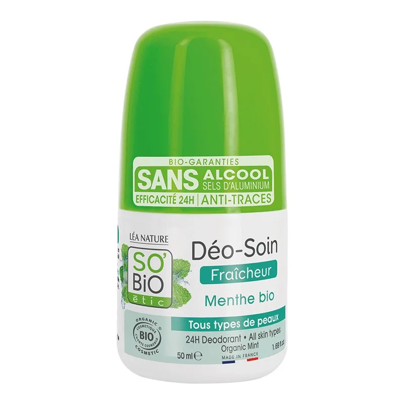SO'BiO Déo-Soin Fraîcheur Menthe 50 ml