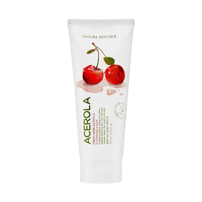 Nature Republic Mousse nettoyante à la cerise pour visage 170 ml