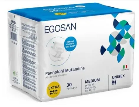 Egosan Changes Complets Natural Confort 30Unités (7gttes) Taille M