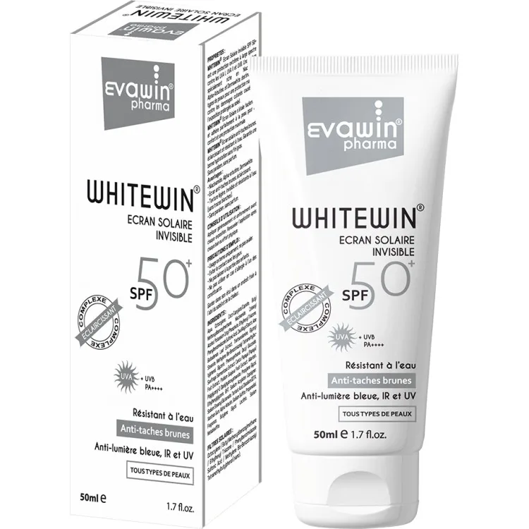 Evawin Whitewin Écran Solaire Invisible Antitache SPF 50+ (50 ml)