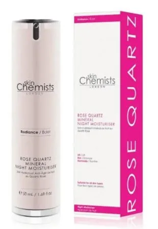 SkinChemists Soin Hydratant Anti-Âge de Nuit au Quartz Rose 50 ml