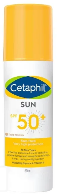 Cetaphil Sun Face Fluide Teinte Spf50+ 50 ml