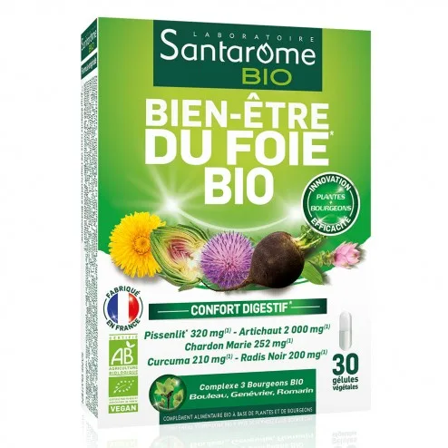 Santarome Bien-Être du Foie BIO 30 gélules
