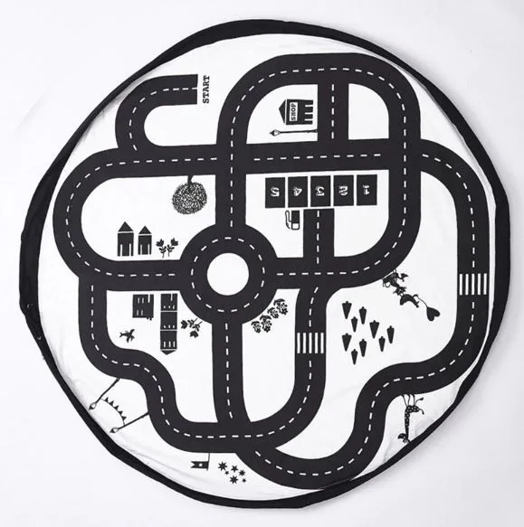 Play&go Sac de rangement de jouets et tapis de jeux Play & Go Circuit
