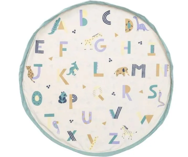 Play&go Sac de rangement de jouets et tapis de jeux Play & Go Alphabet Animal