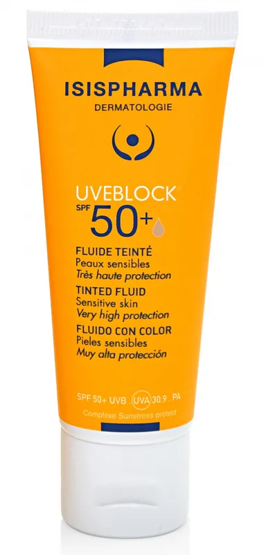 Isis Pharma Uveblock SPF50+ Fluide Teinte Très Haute Protection 40 ml