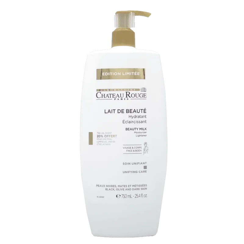 Chateau Rouge Lait de beauté éclaircissant 750 ml