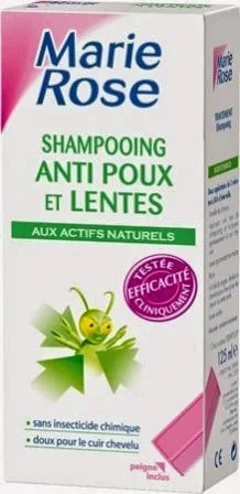 Marie Rose Shampooing Anti Poux et Lentes, 125 ml