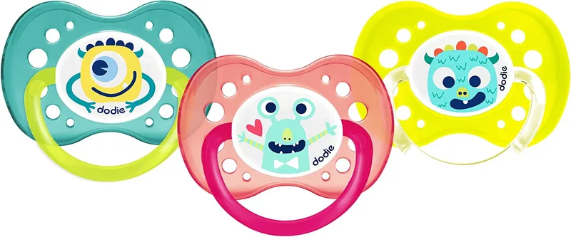 Dodie Sucette Anatomique 60 +18M Fluo Monstres