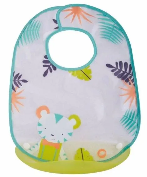 Bébé Confort Bavoir Textile avec Ramasse-Miettes - Jungle Vibes