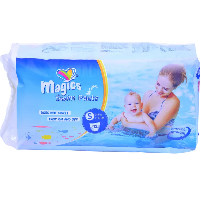 Magics Culottes de Bain Taille S (3-8 kg) Sachet De12 Pièces