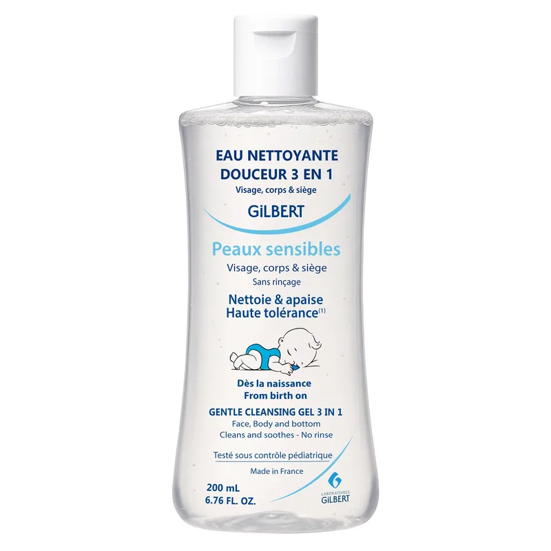 Gilbert Eau Nettoyante Douceur 3en1 Bebe 200 ml