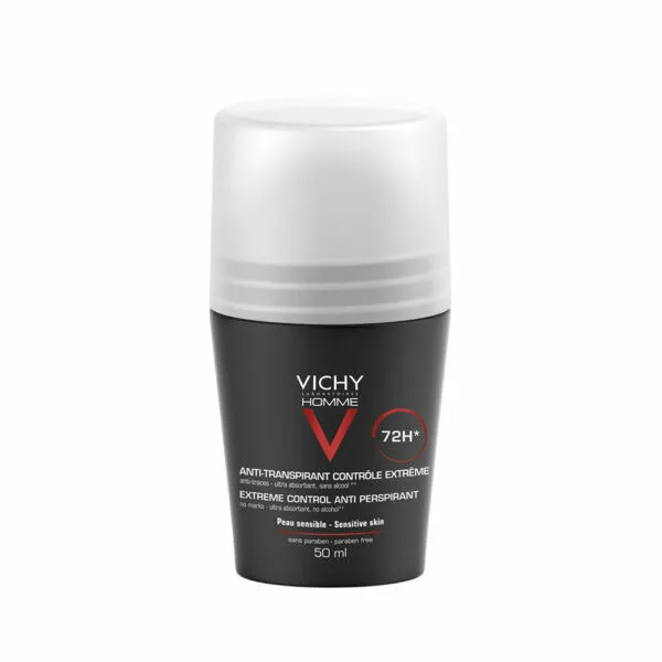 Vichy Homme Deodorant Anti-Transpirant 72h Roll-On 50 ml