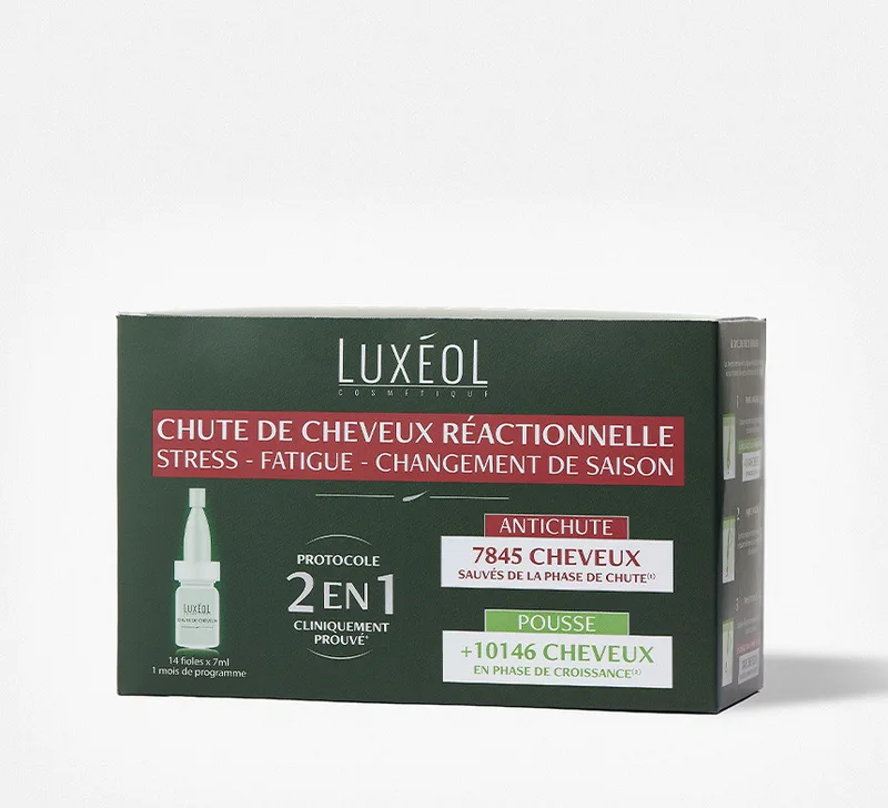 Luxeol Chute de Cheveux Réactionnelle 2 en 1