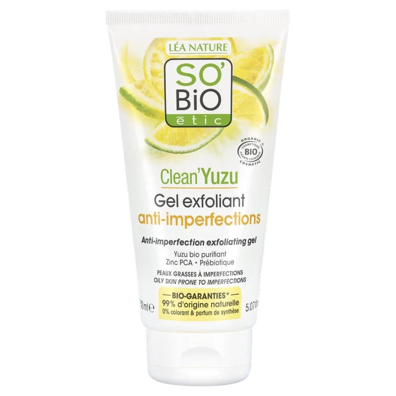 SO'BiO Yuzu Gel Exfoliant Anti-Imperfections 150 ml