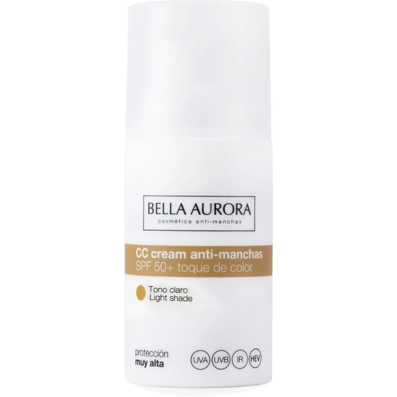 Bella Aurora CC crème anti-taches SPF50 Teinte Claire 30 ml