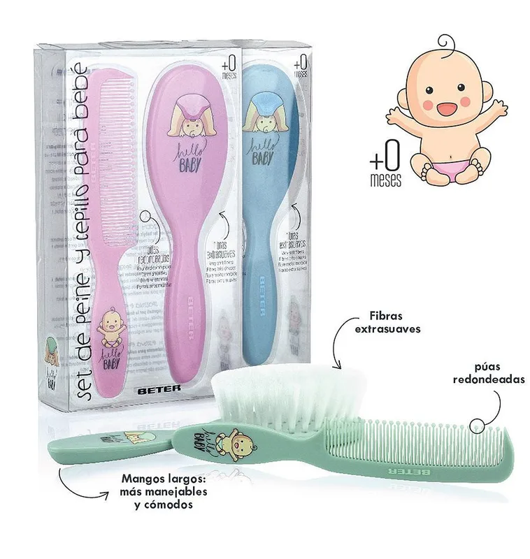 Beter Ensemble Peigne et Brosse pour Bébé R0004