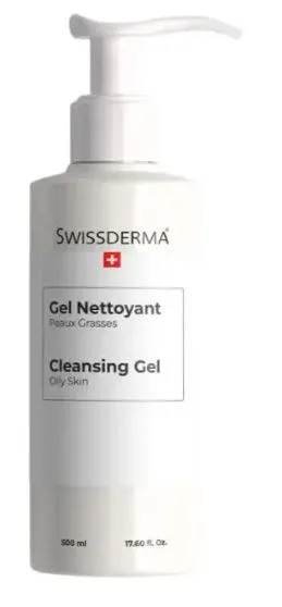 Swissderma Gel Nettoyant Peaux Grasses 500 ml