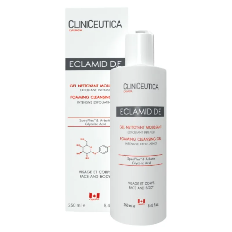 Cliniceutica Eclamid D.E Gel Nettoyant Moussant Exfoliant – 250 ml