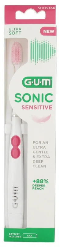 Gum Brosse à Dents Électrique à Pile Sonic Sensitive