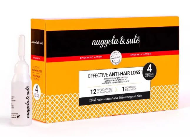 Nuggela & Sulé – Pack 4 Ampoules Efficaces Contre la Perte de Cheveux
