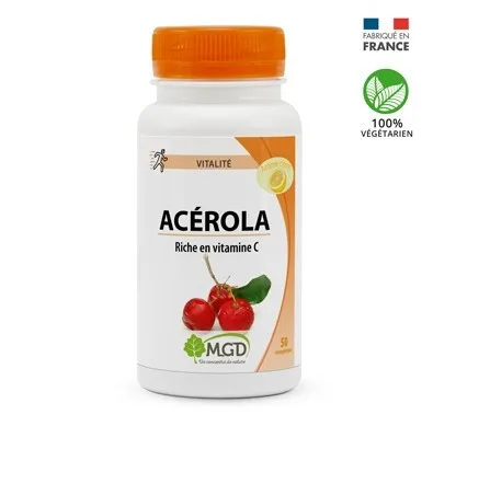 Mgd Acerola Citron Pillulier 50 Comprimés