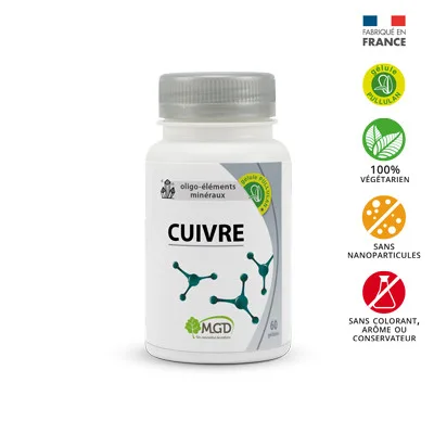 Mgd Cuivre Pillulier 60 géLULES