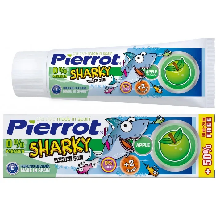 Pierrot Dentifrice Sharky Gout Pomme 75 ml - 125