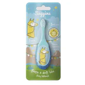 Sagyene Brosse à dents Ergonomique Lama Bleu 0-2ANS - A00136