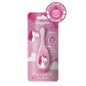 Sagyene Brosse à dents Ergonomique Licorne Rose 0-2ans - A00137