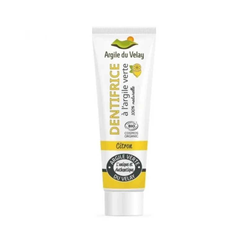 Argile du Velay Dentifrice Argile Verte Citron 75 ml