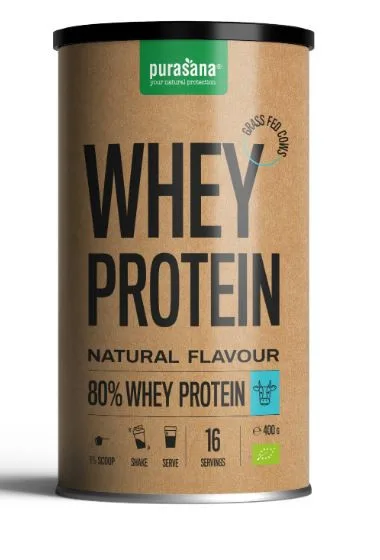Purasana Whey Proteine Petit Lait Naturel 80% 400 g