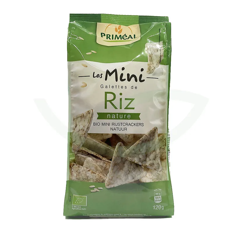 Priméal Mini Galettes de Riz Nature 120 g