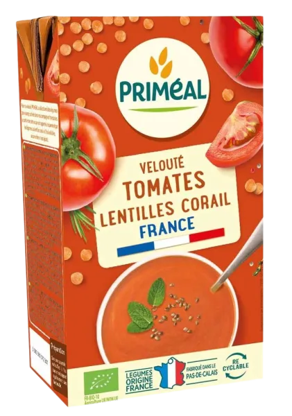 Priméal Veloute Tomates & Lentilles Corail 1 L