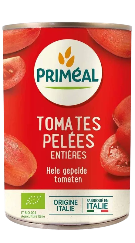 Priméal Tomates Pelees Entieres 400 g