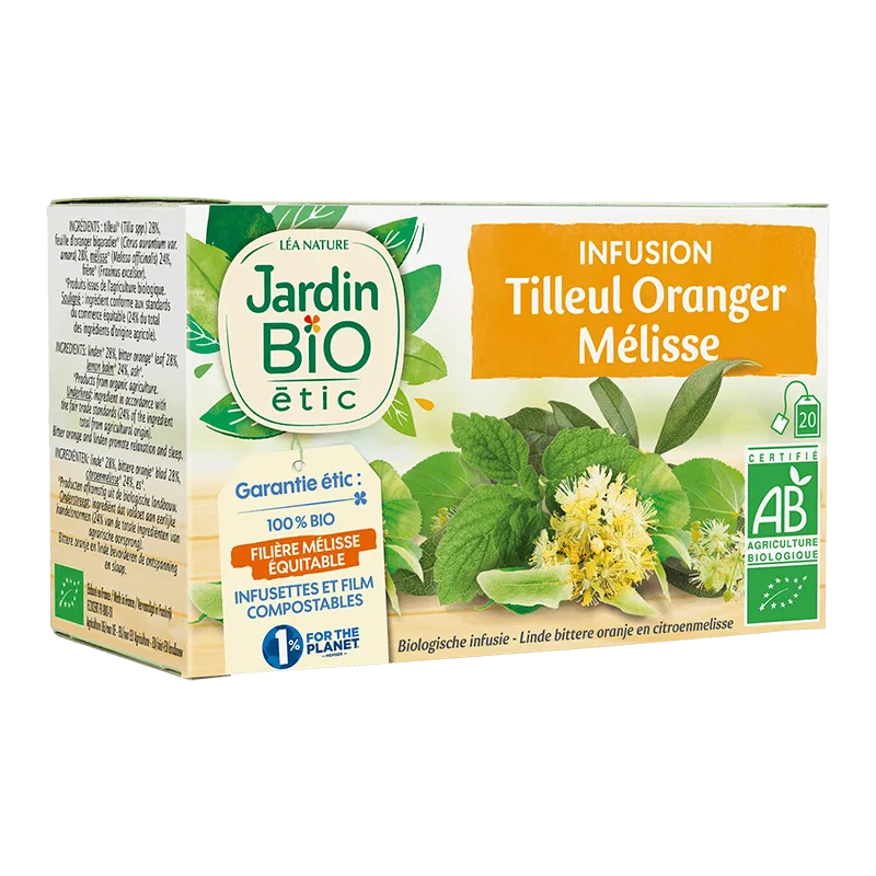 Jardin BIO Infusion Tilleur Oranger Melisse 30 g