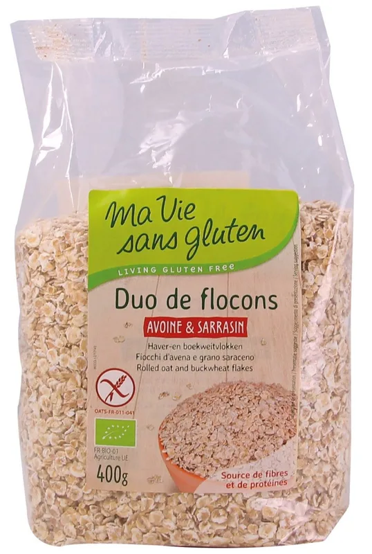 Ma Vie Sans Gluten Duo de Flocons d'Avoine et Sarrasin 400 g