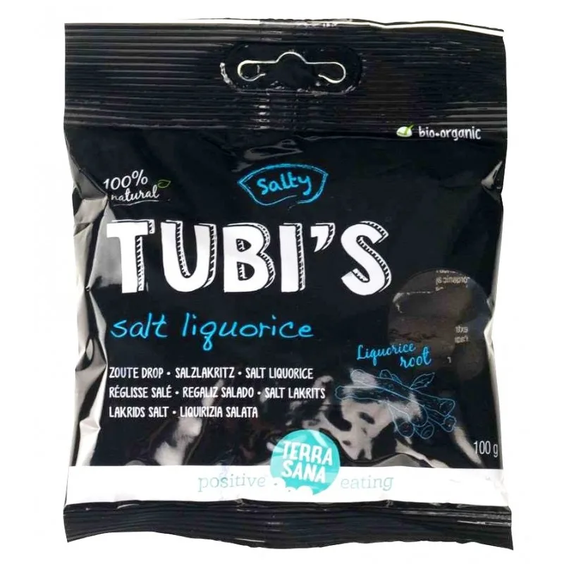 TerraSana Tubi'S Reglisse Salee 100 g