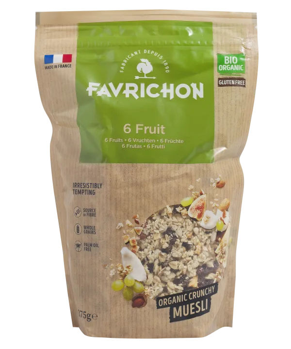 Favrichon Muesli Croustillant 6 Fruits Sg 375 g