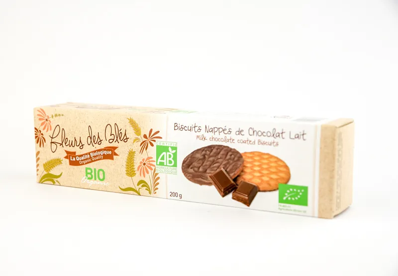Fleurs des Bles Biscuits Nappes au Chocolat 200 g