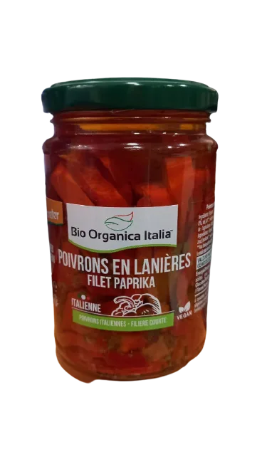 BIO Organica Poivrons Tranchés à l'Huile Demeter 280 g